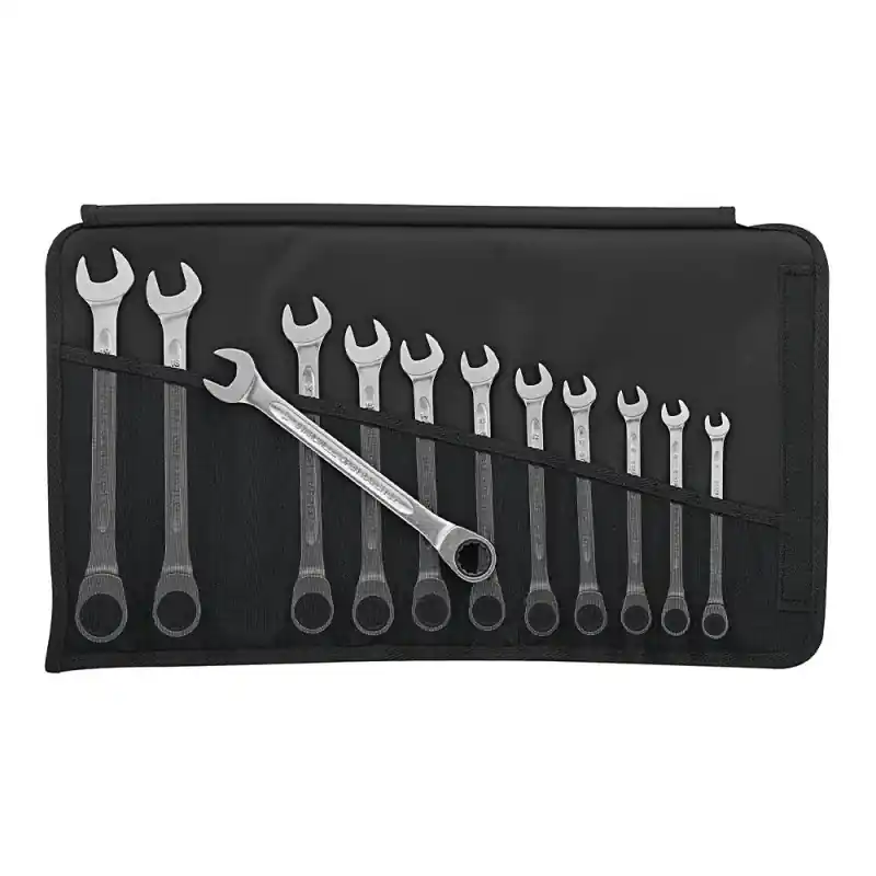 Set 12 chei rotative combinate, drepte, cu clichet, profesionale, Stahlwille Retur gratuit