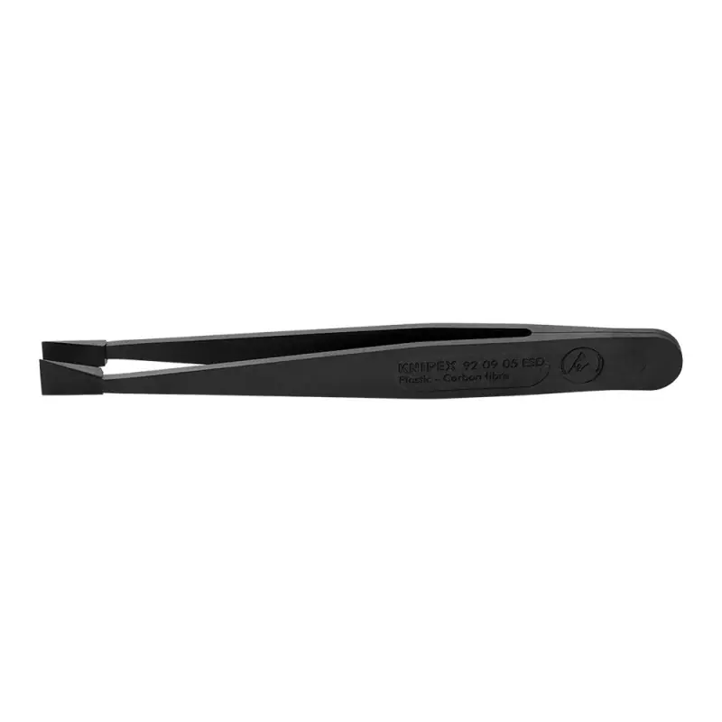 Ofertă de sezon Penseta ESD din plastic armat cu fibra de carbon, dreapta, varf 0.12 x 7.7 x 11.3 mm, Knipex