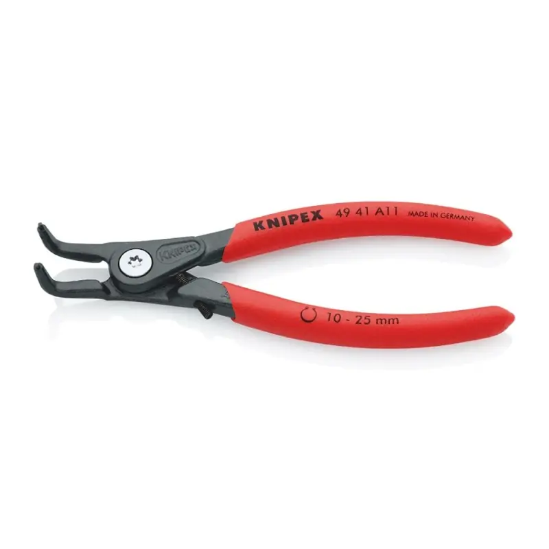 Cleste de precizie Heavy Duty pentru inele de siguranta exterioare, cu falci inclinate la 90°, Ø 10 - 25 mm, Knipex Preferatul clienților