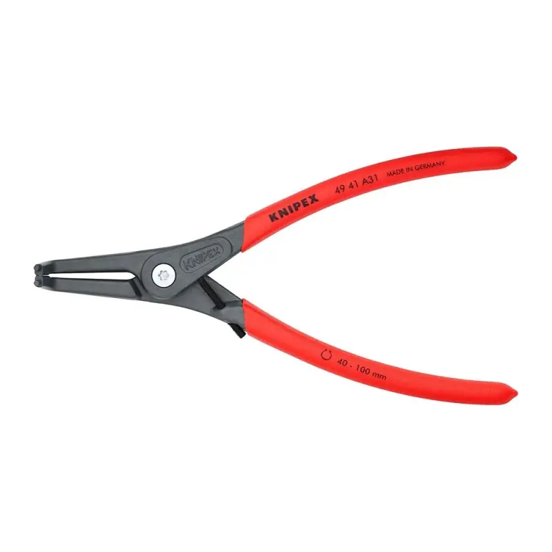 Cleste de precizie Heavy Duty pentru inele de siguranta exterioare, cu falci inclinate la 90°, Ø 40 - 100 mm, Knipex Mai ieftin