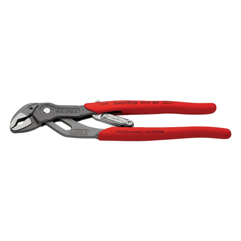 Discount Cleste pentru instalatori - SmartGrip cu strat protector gri lustruit si manere din plastic anti-alunecare, Knipex