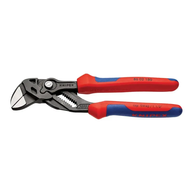Preț redus Cleste cheie cu strat protector gri si manere cu manson bicomponent, 180 mm, Knipex