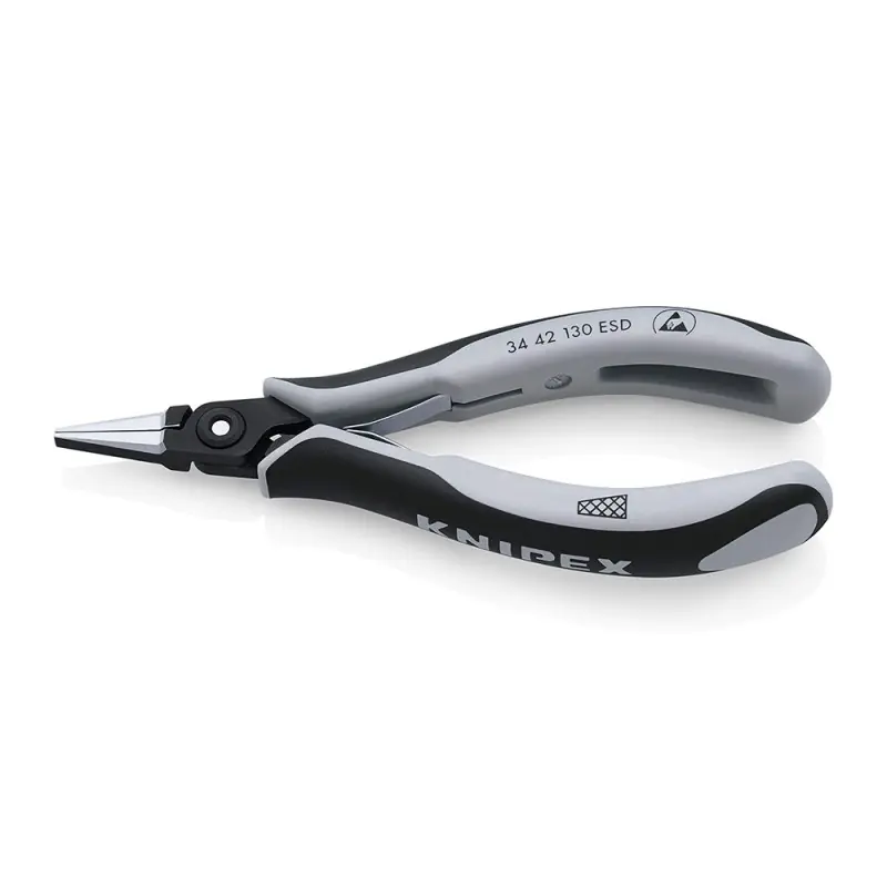 Cleste de precizie de prindere pentru electronisti, cu falci plate si cu protectie la descarcare electrostatica, Knipex Ofertă exclusivă