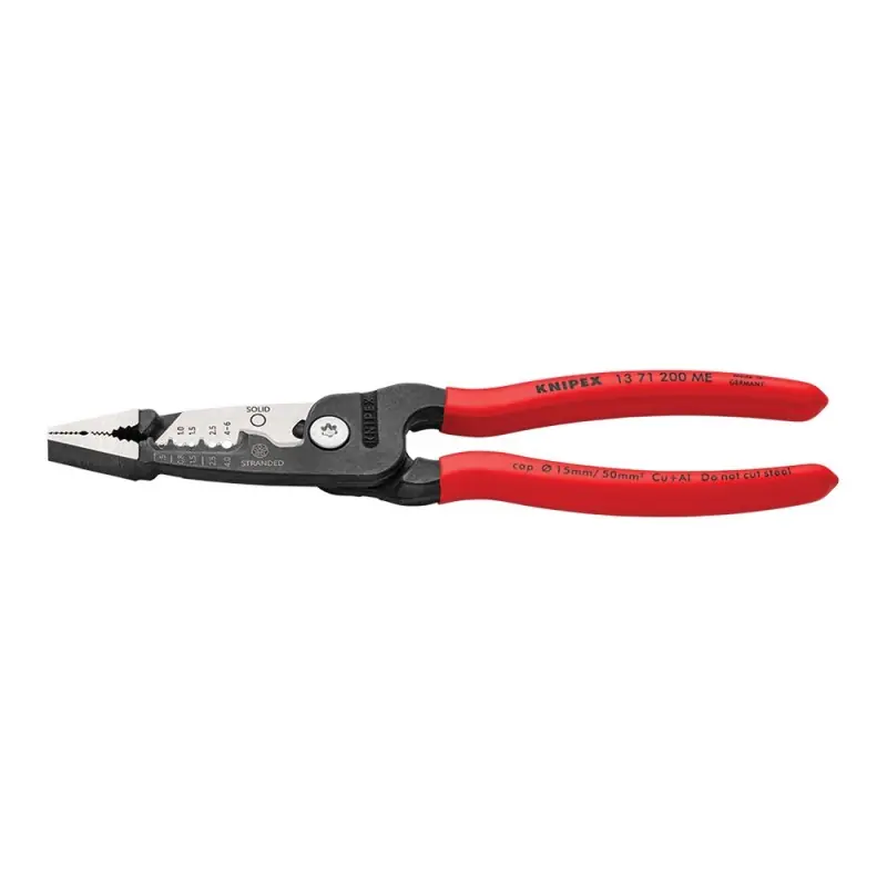 Cleste multifunctional - 5 in 1 - pentru electricieni, cu strat protector negru lustruit si manere cu manson din plastic, Knipex Reducere extra