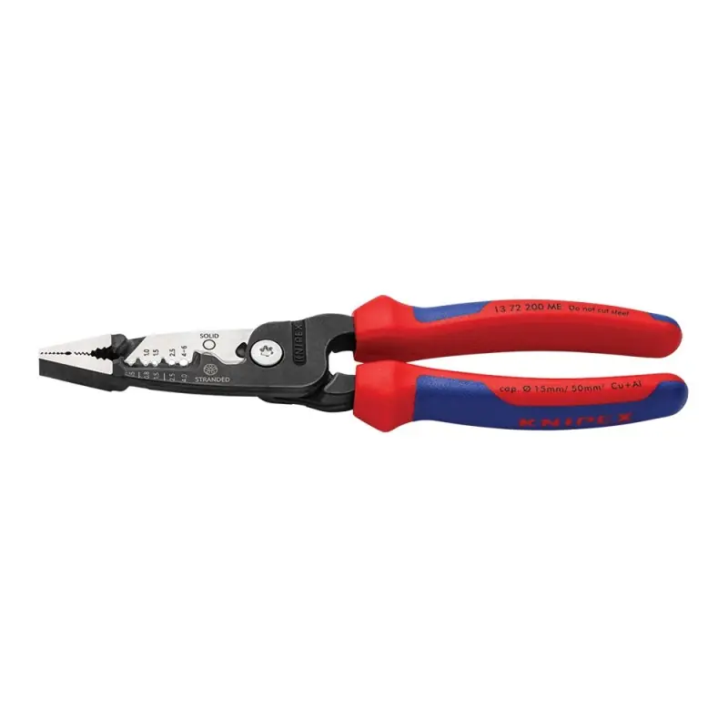 Cumpărături sigure Cleste multifunctional - 5 in 1 - pentru electricieni, cu strat protector negru lustruit si manere cu manson bicomponent, Knipex