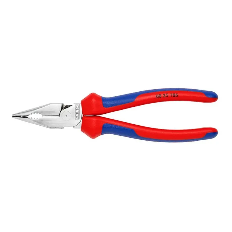 Cleste combinat cu varf ascutit, cu suprafata cromata si manere cu manson bicomponent, L 185 mm, Knipex Ofertă de sezon