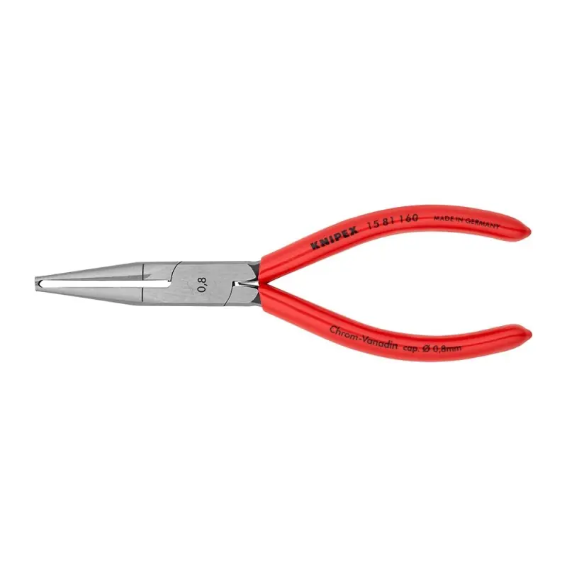 Cleste dezizolator pentru cabluri subtiri, cu strat protector negru lustruit si manere cu manson din plastic, Knipex Preț mic