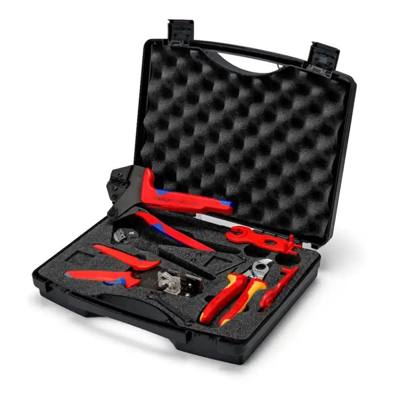 Trusa pentru instalatii fotovoltaice - V02 - MC4, Knipex Preț promoțional