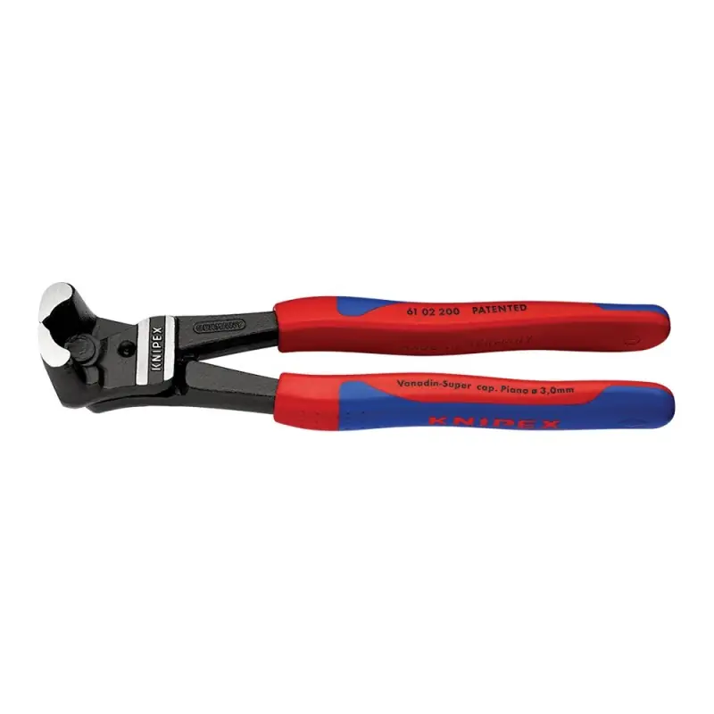 Preț mic Cleste de taiere frontala pentru bolturi, cu taiere inclinata exterioara si manere subtiri cu manson bicomponent, Knipex