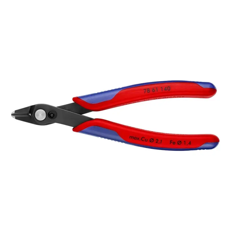 Cleste diagonal pentru electronisti - Super Knips XL, cu suprafata brunata si manere cu manson bicomponent, Knipex Chilipir