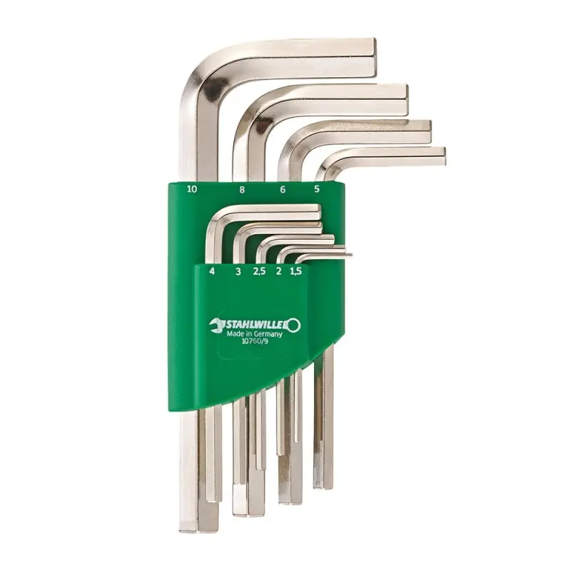 Preferatul clienților Set surubelnite vinclu inbus, scurte, nichelate - Inch, Stahlwille