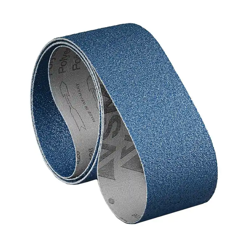 Livrare expres Set de 10 benzi abrazive pentru slefuit inox, 75 x 2000 mm, suport pe panza, granulatie 100 pentru masina MBSM 75, MetallKraft