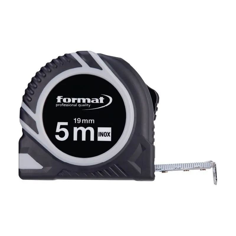 Ruleta de buzunar cu banda din otel incodidabil, lungime banda 5 m, latime banda 19 mm, Format Preferatul clienților