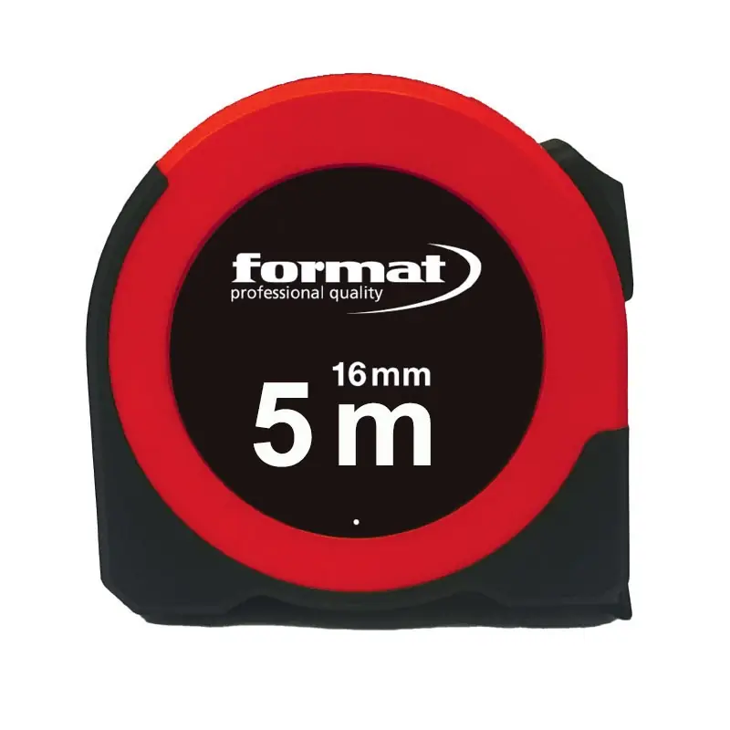 Ruleta cu vizor, cu banda din otel calit si acoperire din nylon, lungime banda 5 m, latime banda 19 mm, Format Popular