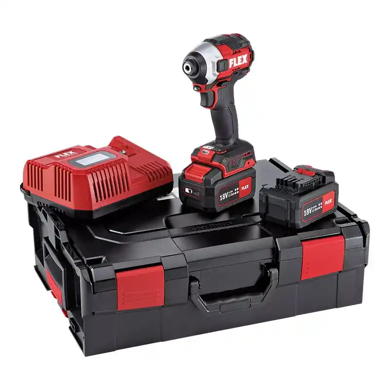 Masina de insurubat cu impact, modelul ID 1/4" EC HD/5.0 Set, 18 V - 5.0 Ah, 0 - 3700 rpm, 0 - 4200 rata de impact, Flex Preț promoțional