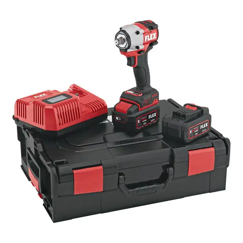 Reducere Masina de insurubat cu impact, compacta, modelul IW 1/2" 400 EC/5.0 Set, 18 V - 5.0 Ah, 0 - 3750 rata de impact, Flex