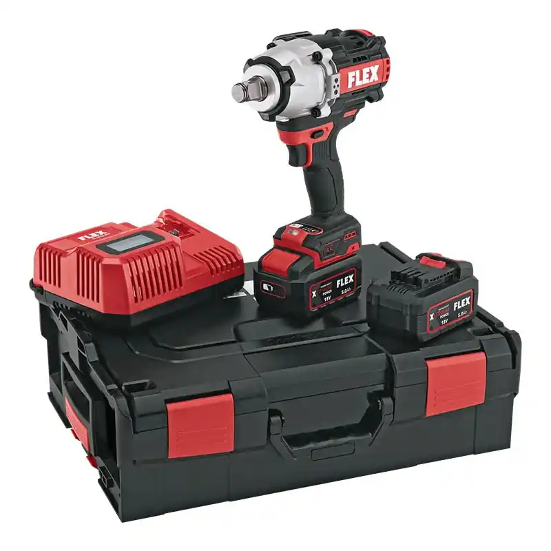 Preț mic Masina de insurubat cu impact, modelul IW 3/4" 1600 EC/5.0 Set, 18 V - 5.0 Ah, 0 - 2350 rata de impact, Flex