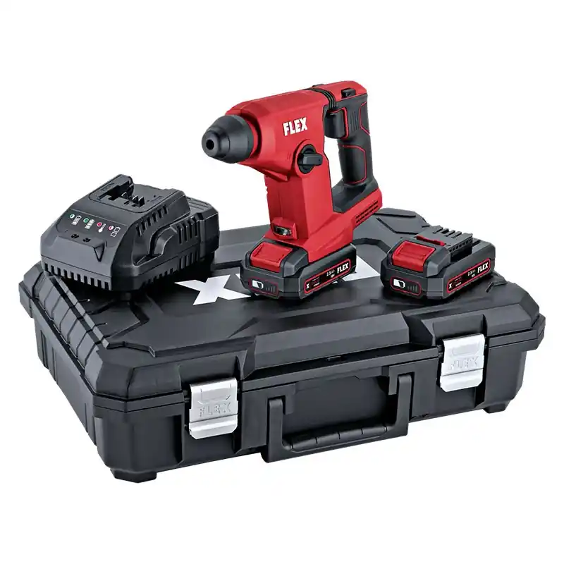 Discount Ciocan rotopercutor compact SDS Plus, modelul FHE 1-16 EC TC 2.5/Set, 18 V - 2.5 Ah, energie de impact 1.5 J, Flex