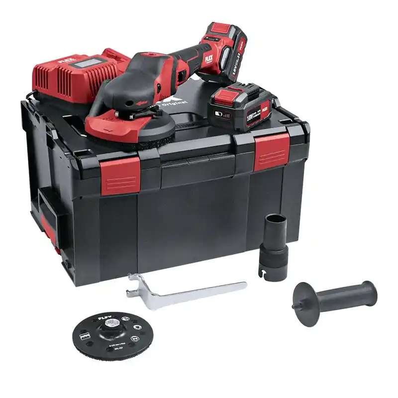 Comandă acum Masina de slefuit "SUPRAFLEX" modelul SE 125 EC/5.0 Set, 18 V - 5.0 Ah, Ø disc 125 mm, FLEX