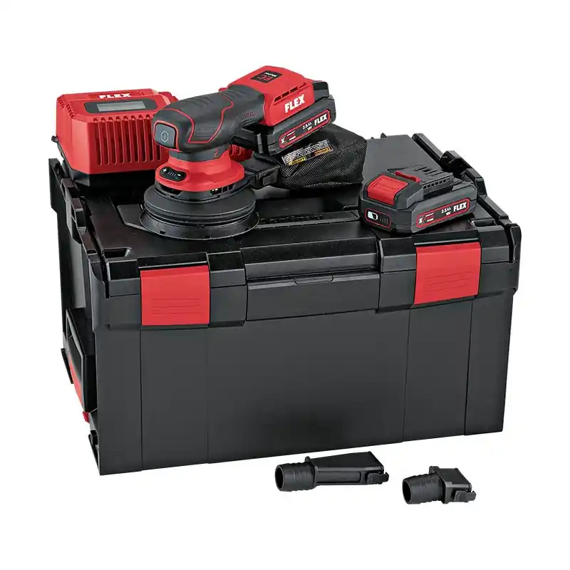 Masina de slefuit orbitala - rotund - modelul ORE 2 - 125 EC, 18 V - 2.5 Ah, Ø disc 125 mm, cursa 2 mm, FLEX Bestseller