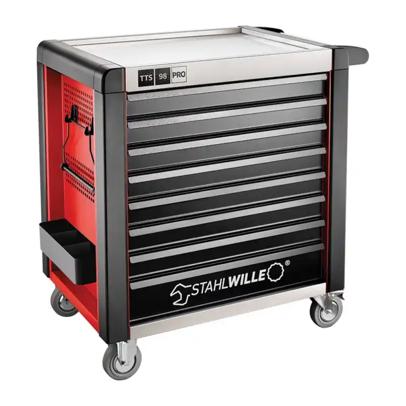 Retur ușor Dulap mobil pentru scule, 8 sertare, model 98/8R, culoare rosie, L x l 1001 x 1020 mm, Stahlwille