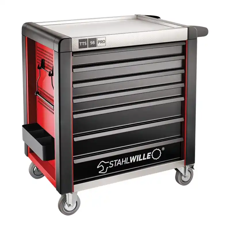 Chilipir Dulap mobil pentru scule, 7 sertare,model 98/7R, culoare rosie, L x l 1001 x 1020 mm, Stahlwille
