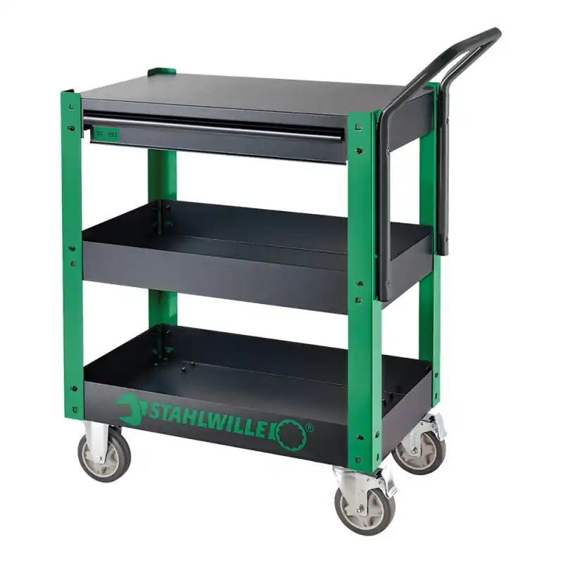 Carucior pentru scule, model 12 ST, 2 rafturi, 1 sertar, roti cu blocare, Stahlwille Cel mai bun preț