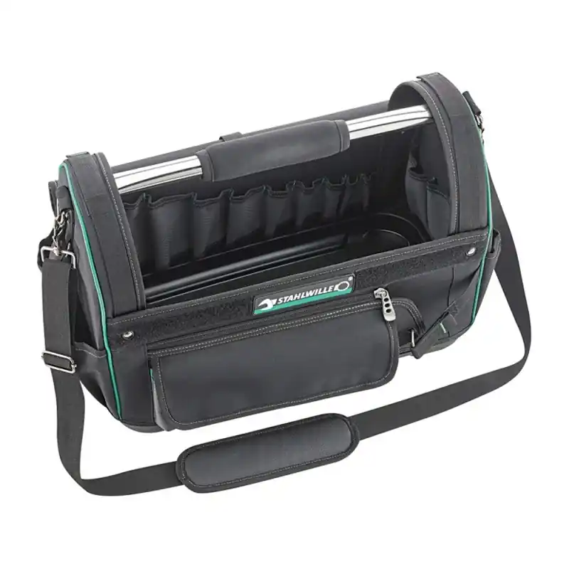 Geanta pentru scule, model 13219, dimensiuni 520 x 500 x 340 mm, greutate 2.3 kg, 23, 5 buzunare exterioare, Stahlwille Livrare rapidă