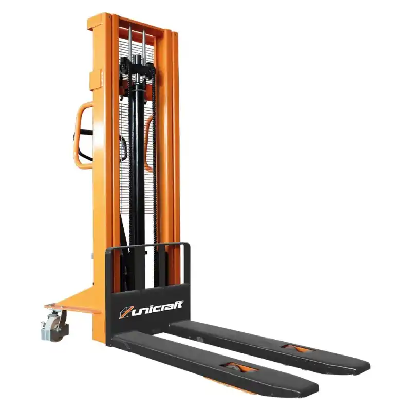 Nu rata Stivuitor model GHHW 1000, capacitate de ridicare 1 tona, lungime talpi 1150 mm, inaltime de ridicare 2500 mm, Unicraft