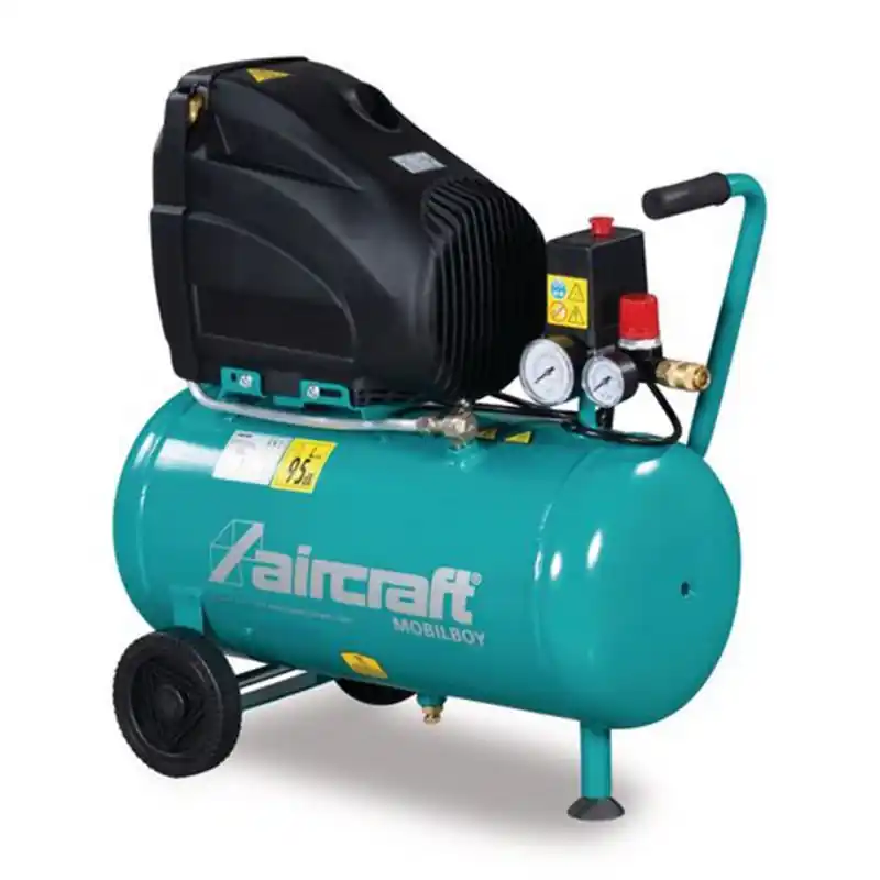 Compresor model MOBILBOY 221/24 OF E, debit 110 l/s, presiune max. 8 bari, capacitare rezervor 24 litri, Aircraft Reducere specială