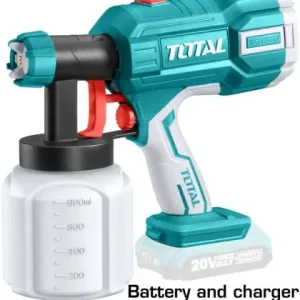 TOTAL - Pistol de vopsit - 800ml - Li-Ion - 20V (NU include acumulator si incarcator) Ofertă limitată