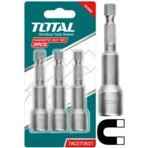 TOTAL - Set 3chei 12mm -1/4" hex - 65mm Ultima șansă