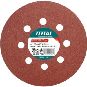 TOTAL - Disc hartie abraziva 125mm -P80,P120 Cumpărături sigure