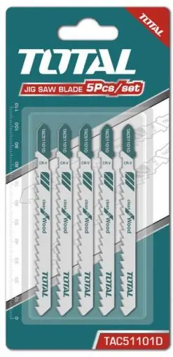 TOTAL - Set lame Fierastrau pendular - lemn 75mm - 5 buc Lichidare de stoc