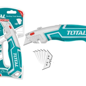 Cumpărături sigure Cuțit metalic cu margine de tăiere interschimbabilă, 19 mm, 5 buc de muchii de tăiere, SK5