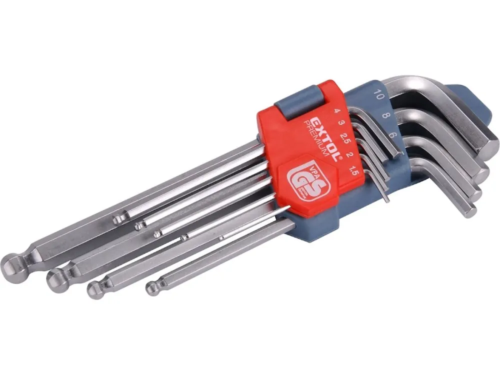 Transport gratuit L - chei IMBUS, set 9 buc., 1,5 - 10 mm, cu bila