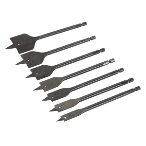 Preț promoțional Set de burghie plate 10 - 40 mm Silverline