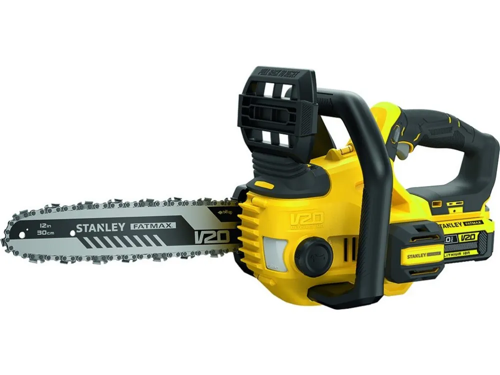 Cel mai bun preț Ferăstrău cu lanț Baterie 18 V șină 30 cm, baterie 1, V20, SFMCCS630 m1-QW, STANLEY