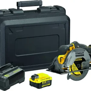 Ferăstrău circular Baterie 165 mm/18 V Li-Ion, portbagaj, 2 baterii, V20, SFMCS500 m2K-QW, STANLEY Reducere specială