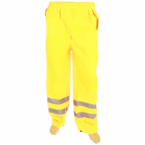 Pantaloni reflectanți Hi-Vis L 81 cm galben Silverline Ofertă limitată