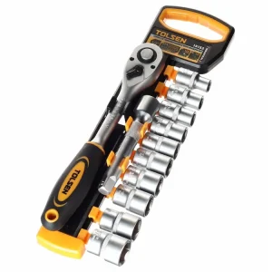 Plată sigură Set accesorii tubulare şi burghie, 1/2", 12 buc.