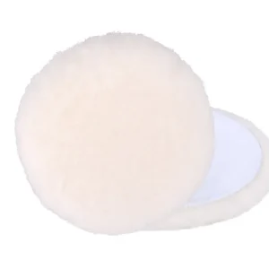 Disc de lustruire din lână, lână de oaie, T160, 150 mm, Velcro Preț redus