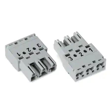 Vezi acum Plug; 3-pole; Cod. B; 4,00 mm²; gray Wago