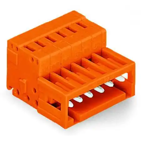 1-conductor male connector; 100% protected against mismating; 1.5 mm²; Pin spacing 3.81 mm; 2-pole; 1,50 mm²; orange Wago Livrare gratuită