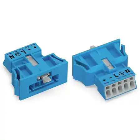 Ultima șansă Snap-in plug; 5-pole; Cod. I; 1,50 mm²; blue Wago