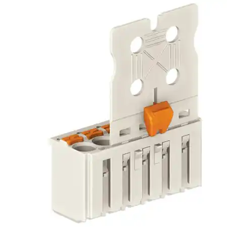 1-conductor female plug; Gripping plate sliding connector release; 2.5 mm²; Pin spacing 5 mm; 7-pole; 2,50 mm²; light gray Wago Preț redus