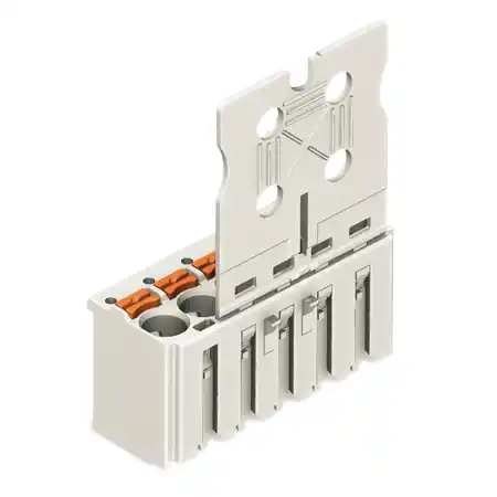 1-conductor female plug; Gripping plate; direct marking; 2.5 mm²; Pin spacing 5 mm; 5-pole; 2,50 mm²; light gray Wago Ofertă de sezon