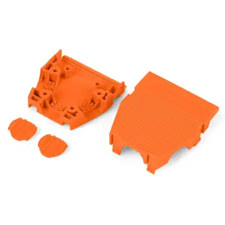 Transport gratuit Strain relief housing; orange Wago