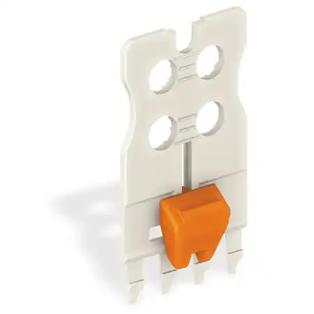 Ultima șansă Gripping plate with sliding connector release; light gray Wago