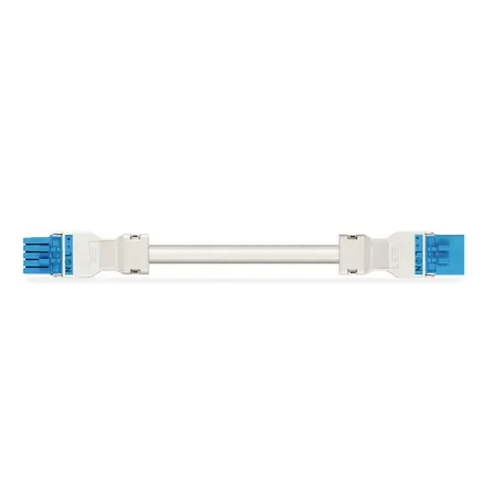 Vezi acum pre-assembled interconnecting cable; Eca; Socket/plug; 5-pole; Cod. I; H05Z1Z1-F 5G 1.5 mm²; 3 m; 1,50 mm²; blue Wago